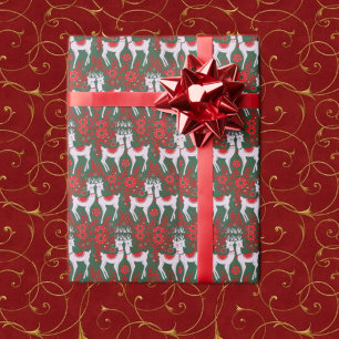 Vintage Reindeer Presentpapper