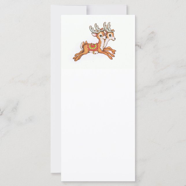 Vintage Reindeer/söt (Framsida)