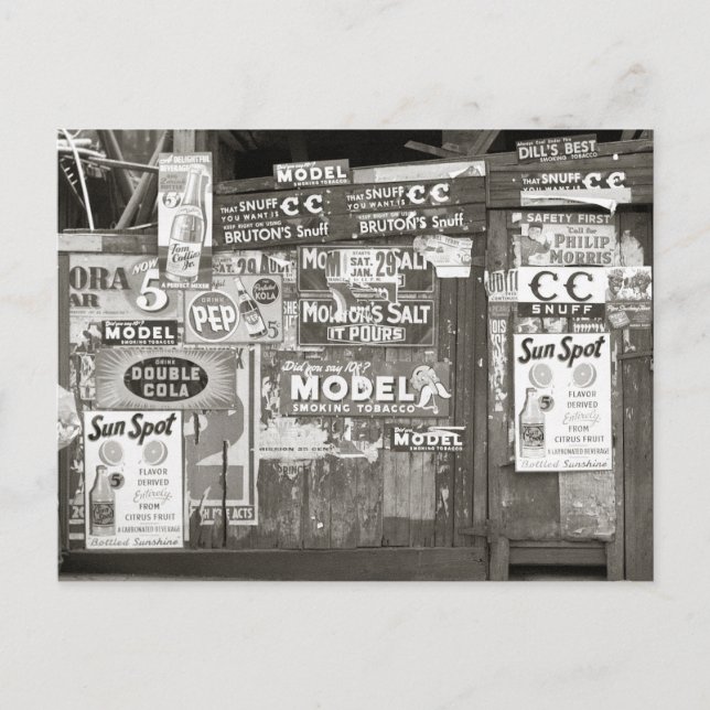 Vintage Reklam, 1938 Vykort (Framsida)