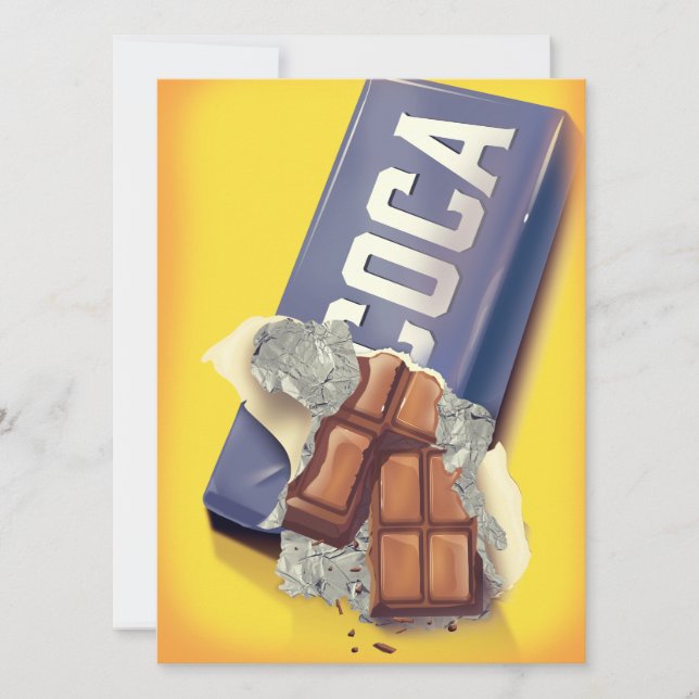 Vintage-reklam för chokladkaka (Framsida)