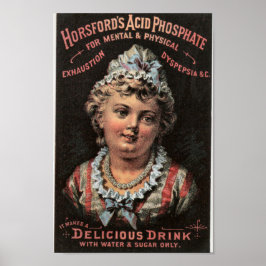 Vintage Reklam Horsfords Acid Phosphat Poster