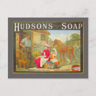 Vintage reklam, Hudsons tvål Vykort