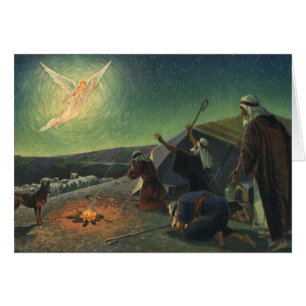 Vintage Religion, Bebådelsen till herdarna Hälsningskort