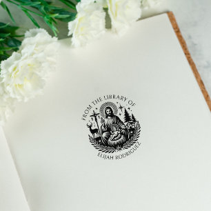 Vintage religion från bibliotek av stämpel