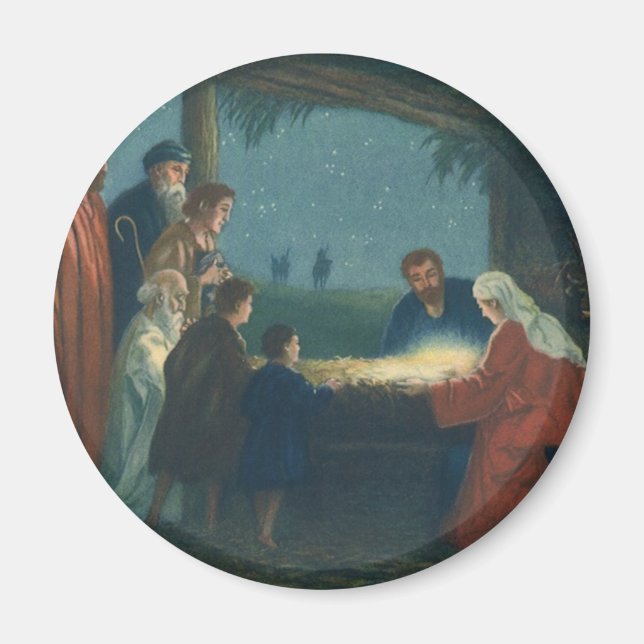 Vintage Religion, Herdarnas tillbedjan Magnet (Framsidan)