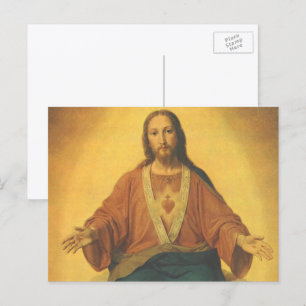 Vintage Religion, Jesu Kristi heliga hjärta Vykort
