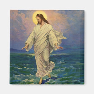Vintage Religion, Jesus Kristus går på Vatten Magnet