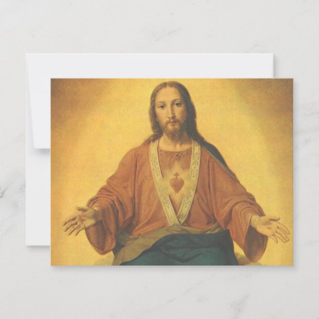Vintage Religion, Jesus Kristus Helig hjärta (Framsida)
