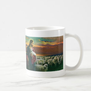 Vintage Religion, Kristus Goda Herde med Flock Kaffemugg