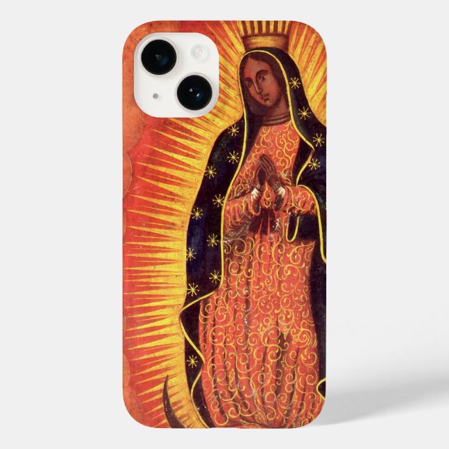 Vintage Religion Virgin Mary Vårt Dam i Guadalupe (Baksida)