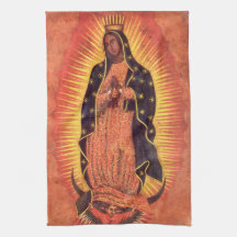 Vintage Religion Virgin Mary Vårt Dam i Guadalupe