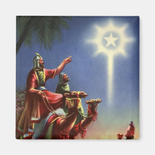 Vintage Religion, vise män med Betlehemsstjärnan Magnet