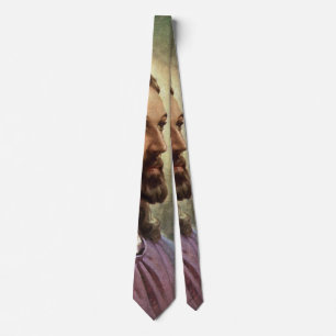 Vintage religiös, Jesus Kristus porträtt med glori Slips