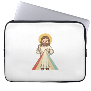Vintage religiös välsignelse vektor skjorta design laptop fodral