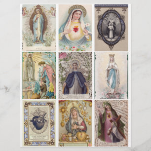 Vintage religiösa bönekort Clipart
