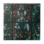Vintage Religiösa Church Stached Glass Window Kakelplatta<br><div class="desc">religiösans utformning av vintagen med änglar i ett fönster av nedfläckad i kyrkan.</div>