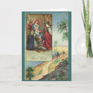 Vintage Religiösa - Italienskt julkort Helgkort