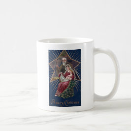 Vintage Religiösa Mary och Baby Jesus jul Kaffemugg