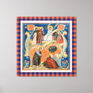 Vintage Religiösa Påsk Art i buffelkontroller Canvastryck