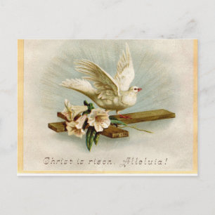 Vintage Religiösa Påsk Dove Vykort