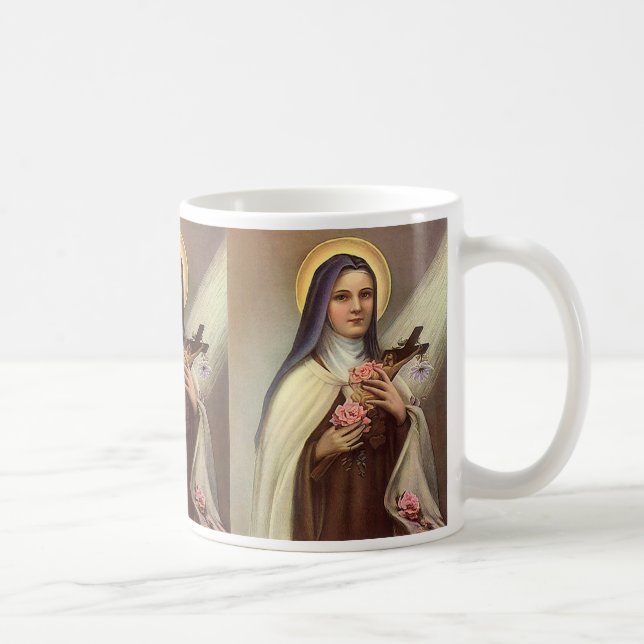 Vintage Religiösa Påsk, Nun med Kor Kaffemugg (Höger)