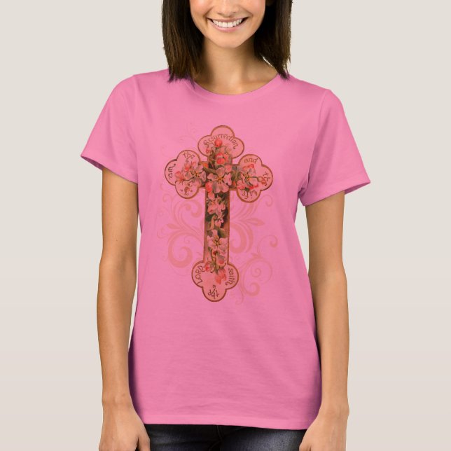 Vintage Religiösa Påsk Shirt Tee Shirt (Framsida)