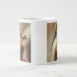 Vintage religiöst påsk, nunna med kors jumbo mugg