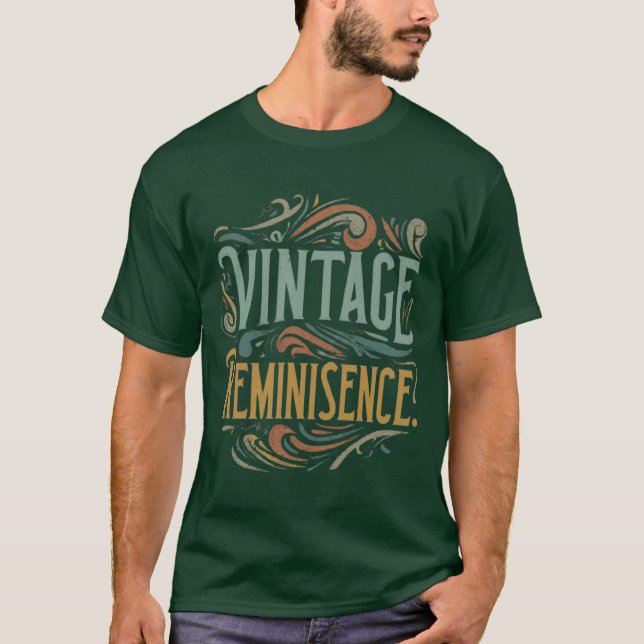 Vintage Reminiscence Graphic Tee (Framsida)