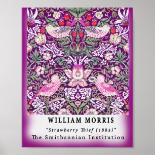 Vintage Remix William Morris Strawberry Thief Poster