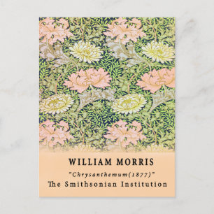 Vintage Remixed William Morris Chrysanthemum Vykort