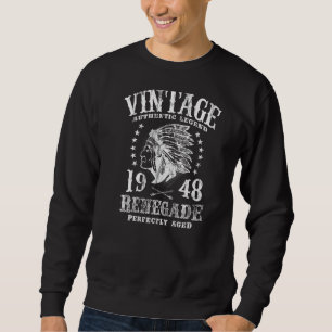 Vintage Renegade tillverkad 1948 Classic 74th Birt Lång Ärmad Tröja