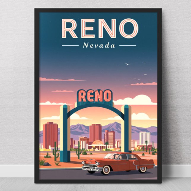 Vintage Reno Nevada Poster (Skapare uppladdad)