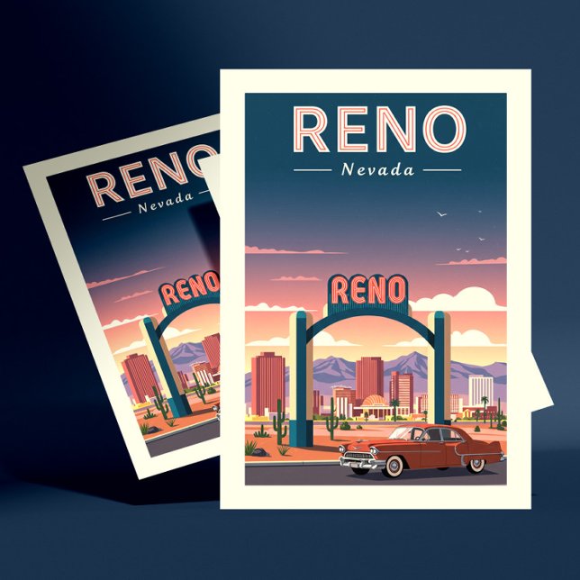 Vintage Reno Nevada Vykort (Skapare uppladdad)