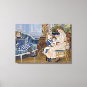 Vintage Renoir Childrens Aeftermiddag vid Wargemon Canvastryck