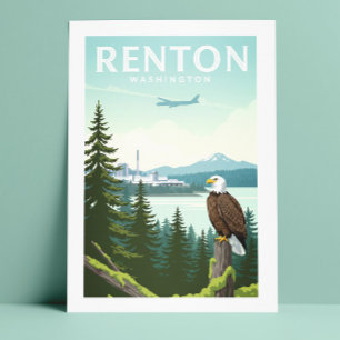 Vintage Renton Washington Vykort
