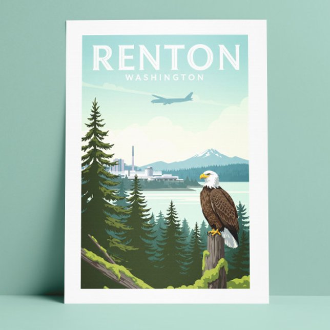 Vintage Renton Washington Vykort (Skapare uppladdad)