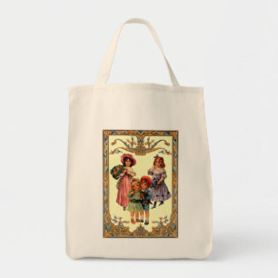 Vintage Reproduction Art Victorian Children Bag Tygkasse