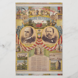 Vintage Republikanska Party Kampanj Brevpapper