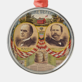 Vintage Republikanska Party Kampanj Julgransprydnad Metall