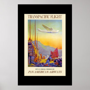 Vintage Resa Affisch Transpacific