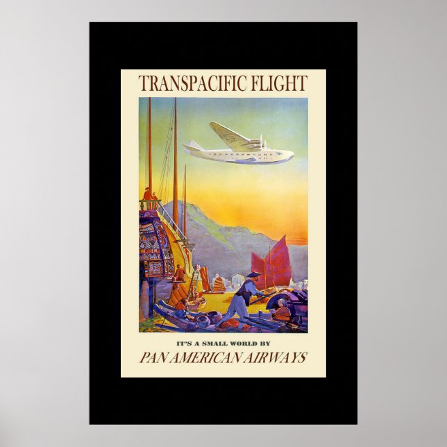 Vintage Resa Affisch Transpacific (Framsidan)