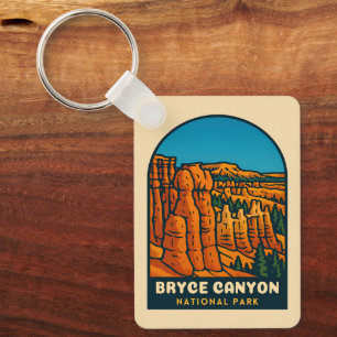 Vintage Resa Bryce Canyon Nationalpark Retro Nyckelring