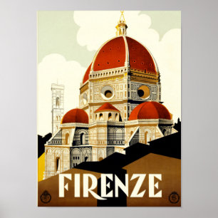 Vintage Resa Florens Italien Tryck