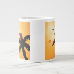 Vintage Resa, flygplan över Hawaiiöarna Jumbo Mugg