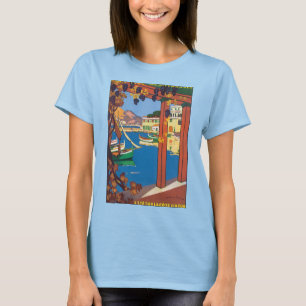 Vintage Resa, Franska Rivieran Medelhavet T Shirt