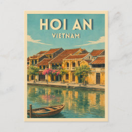 Vintage Resa Hoi An Vietnam Retro Grafik Vykort