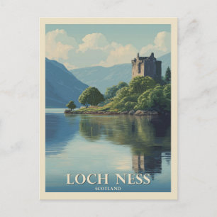 Vintage Resa Loch Ness Skottland Vykort