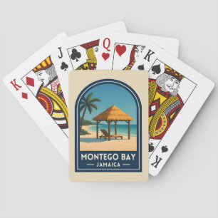 Vintage Resa Montego Bay Jamaica Beach Retro Casinokort