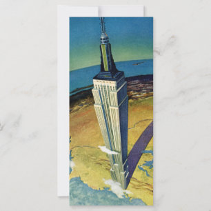 Vintage resa New York City Empire State Building