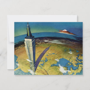 Vintage resa New York City Empire State Building